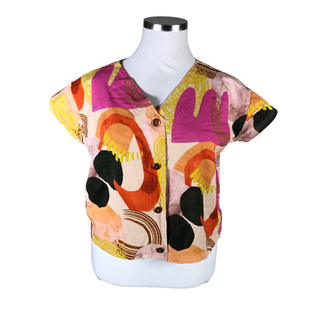 Unisex Aarrelabel - T-särk, suurus 42 - Kollane ()
