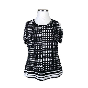 Unisex Calvin Klein - Lühikeste käistega pluus, suurus 42 - Must (1)