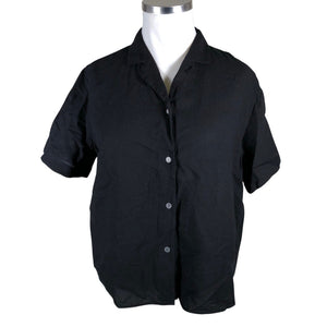 Unisex Uniqlo - Lühikeste käistega pluus, suurus 42 - Must (1)