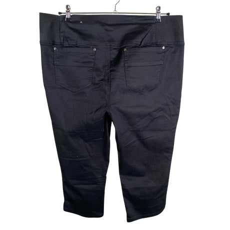 Unisex Zhenzi - Teksast poolpikad püksid, suurus 46 - Must (2)