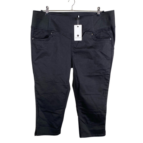 Unisex Zhenzi - Teksast poolpikad püksid, suurus 46 - Must ()
