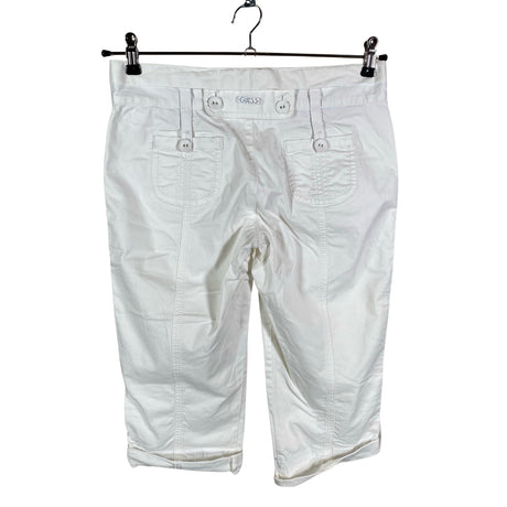 Unisex Guess - Mittevenivad poolpikad püksid, suurus W27 - Looduslik valge (2)