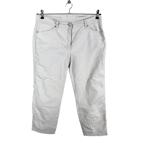 Unisex Toni - Mittevenivad poolpikad püksid, suurus 40 - Beige ()