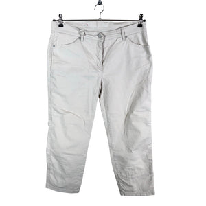 Unisex Toni - Mittevenivad poolpikad püksid, suurus 40 - Beige (1)