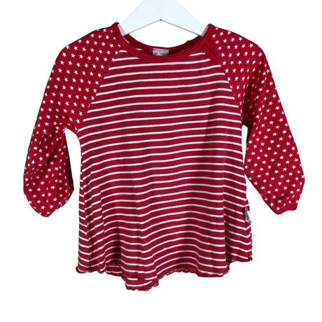 Unisex PaaPii - Trikotaažist pluus, suurus 86 - 92 - Punane ()