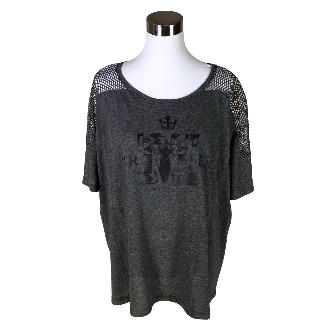 Unisex Cream - T-särk, suurus 38 - Hall (1)