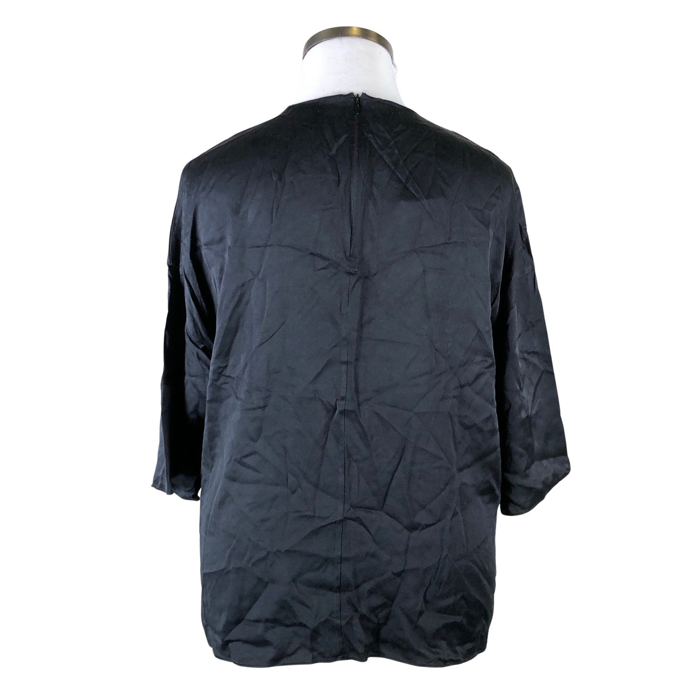 Unisex Vince. - Lühikeste käistega pluus, suurus 42 - Must (3)