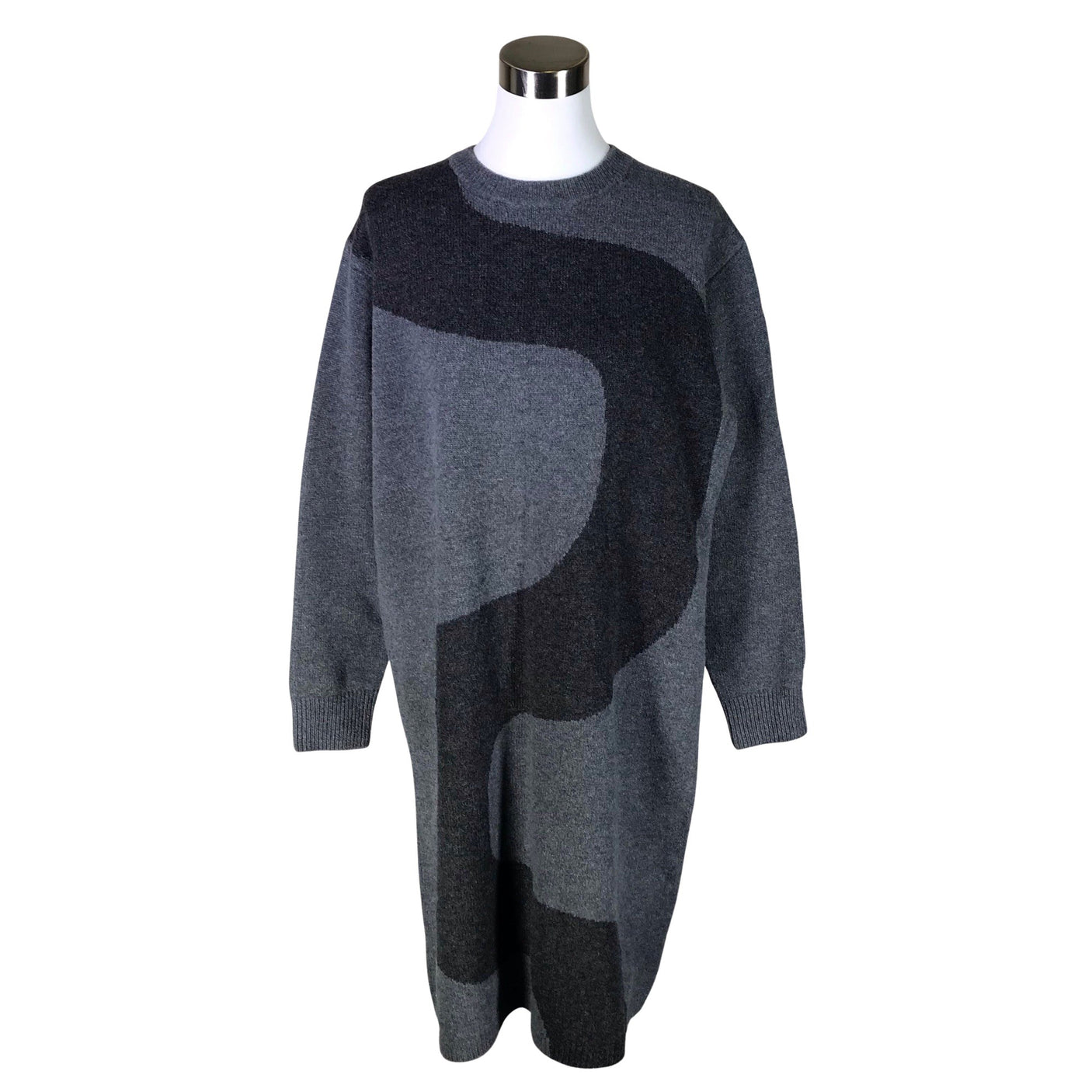 Unisex Uniqlo - Kootud kleit, suurus 40 - Hall (1)