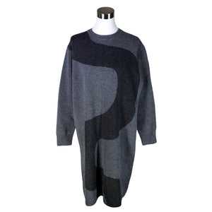 Unisex Uniqlo - Kootud kleit, suurus 40 - Hall (1)