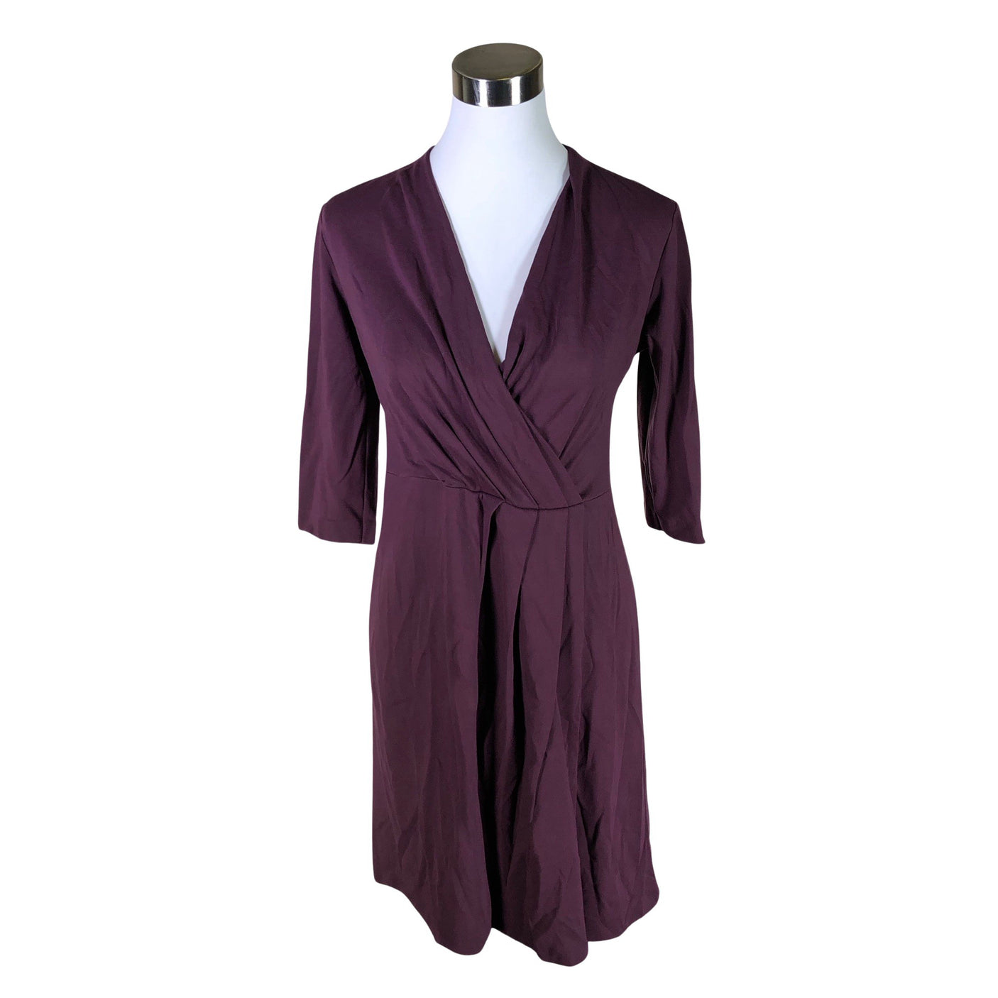 Unisex Nanso - Trikotaažist kleit, suurus 36 - Veinipunane (1)