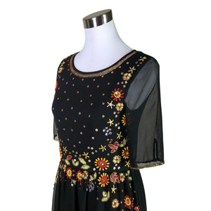 Unisex Frock and Frill - Õhuke kleit, suurus 36 - Must (3)