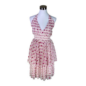 Unisex Lace & Beads - Õhuke kleit, suurus 36 - Heleroosa (1)