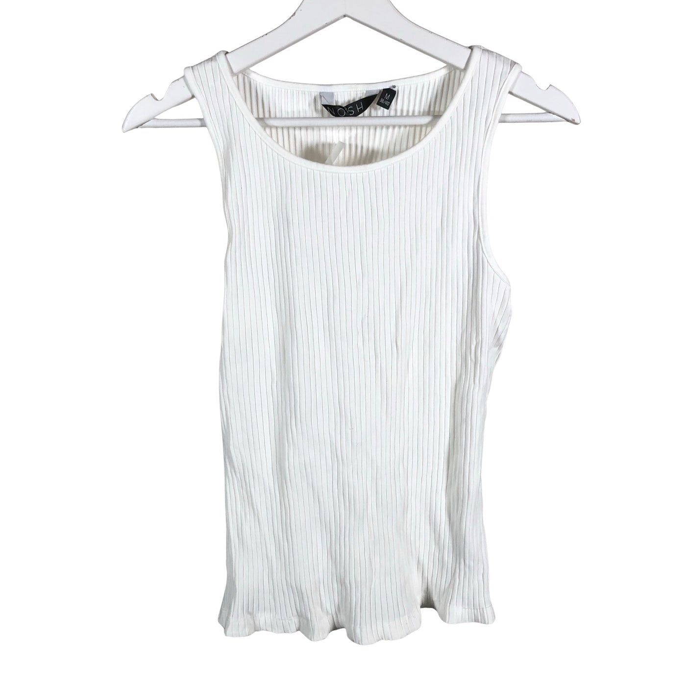 Unisex NOSH - Trikotaažist topp, suurus 40 - Looduslik valge (1)