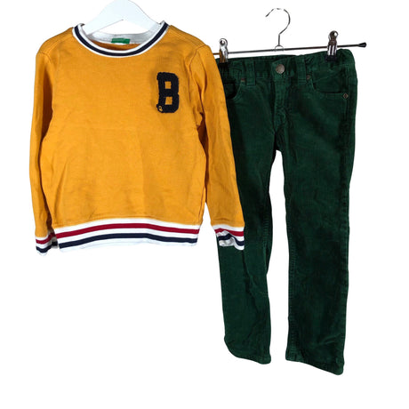 Unisex Polarn O. Pyret - Sametpüksid, suurus 104 - 110 - Roheline ()