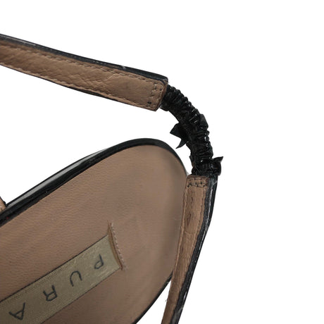 Unisex Pura López - Kontsaga rihmikud, suurus 36 - Must (2)
