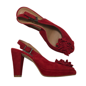 Unisex Global - Lahtise ninaga kontsakingad, suurus 36 - Punane (1)