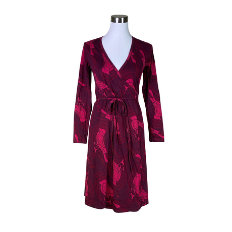 Unisex Nanso - Trikotaažist kleit, suurus 36 - Veinipunane ()