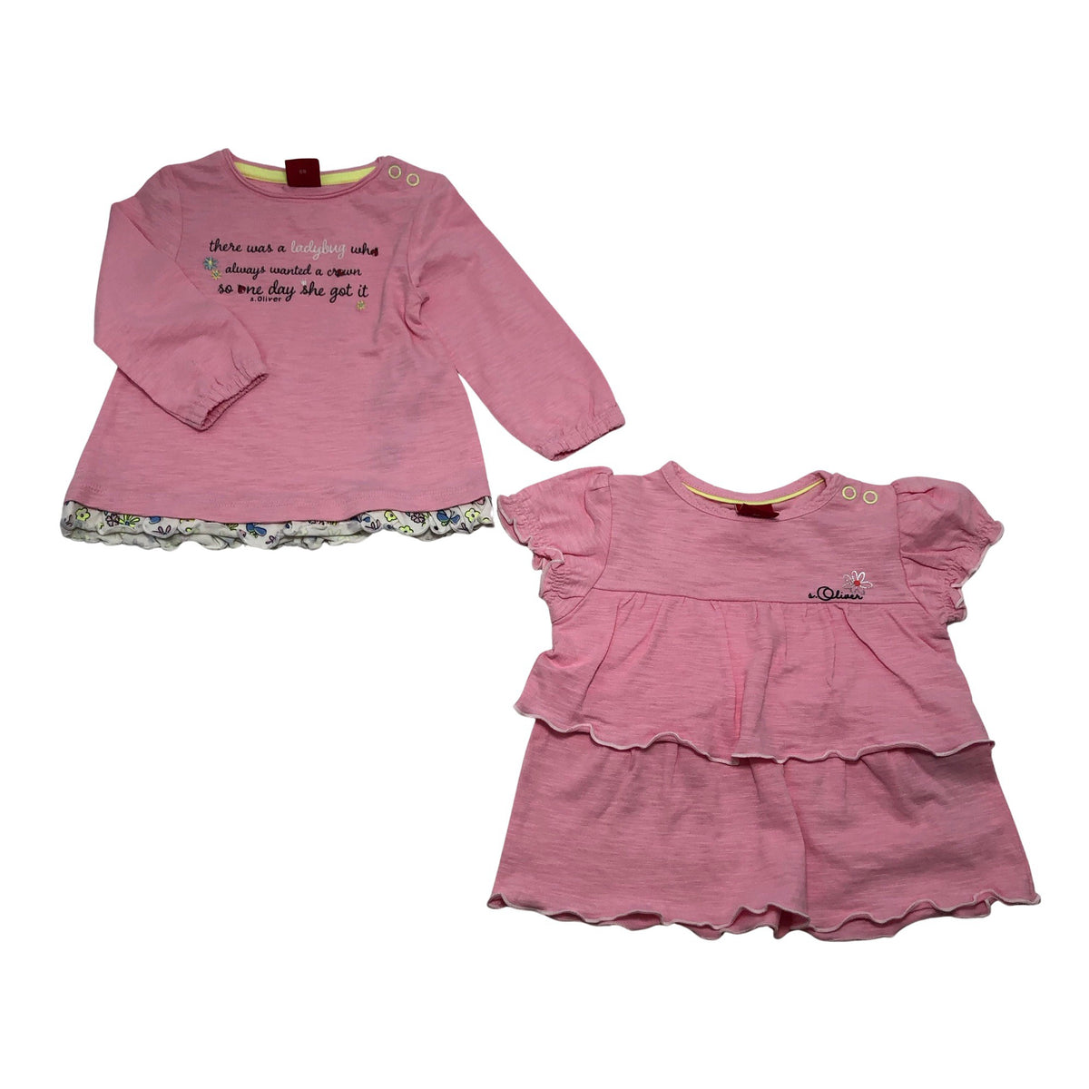 Unisex s.Oliver - Trikotaažist pluus, suurus 62 - 68 - Heleroosa (1)