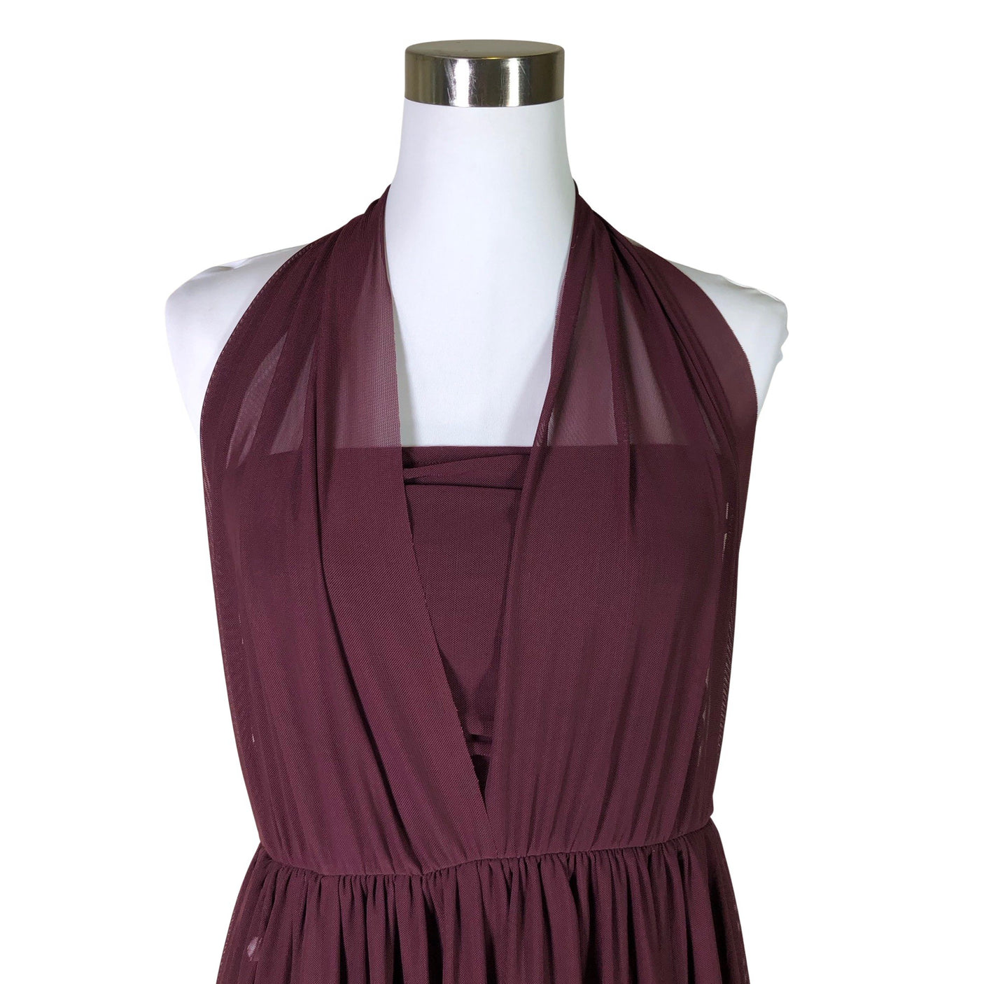 Unisex Next - Õhtukleit, suurus 38 - Veinipunane (3)