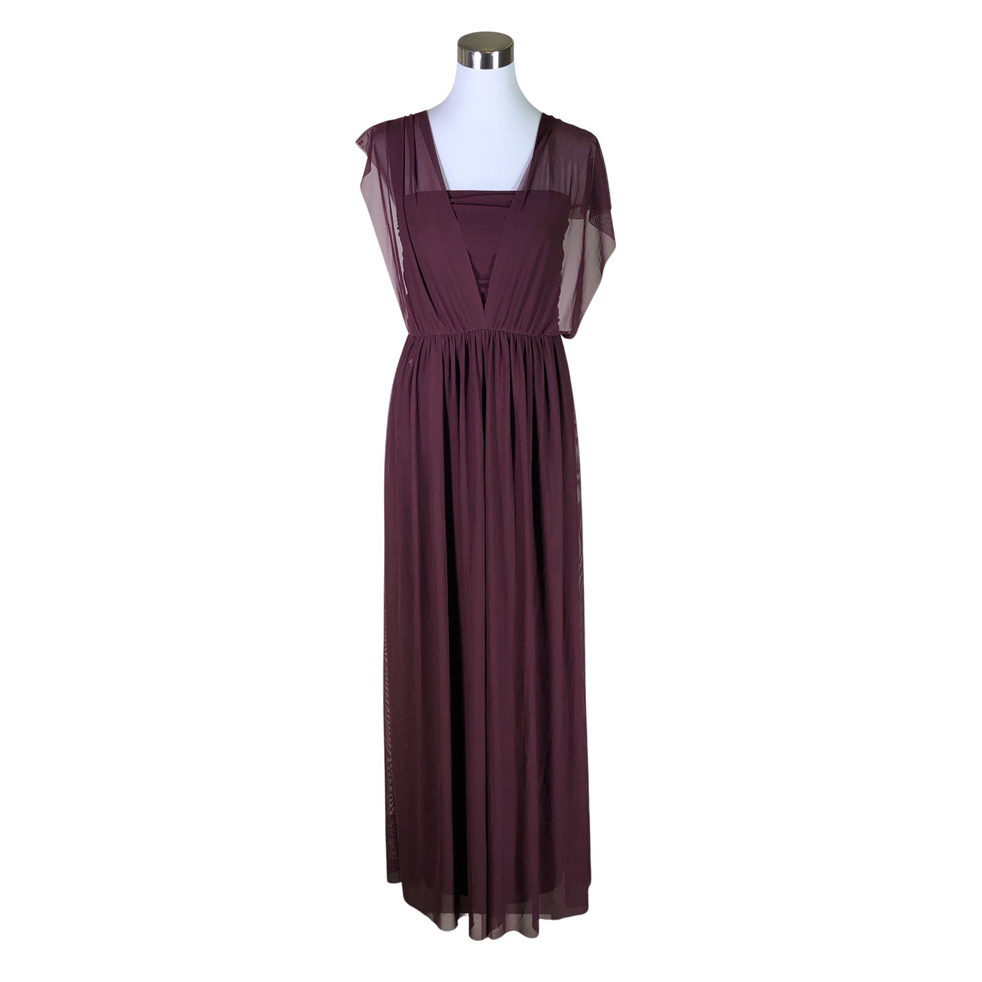 Unisex Next - Õhtukleit, suurus 38 - Veinipunane (1)