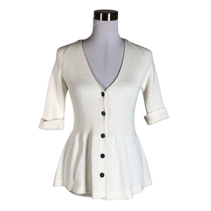 Unisex Burberry - Kardigan, suurus 38 - Looduslik valge (1)