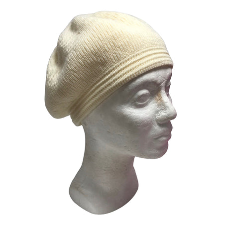 Unisex Handmade - Müts, suurus 56 - 58 cm - Looduslik valge ()