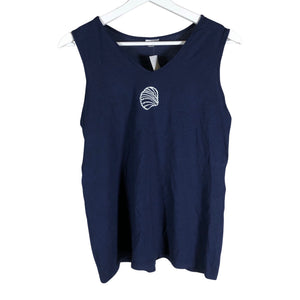 Unisex Nanso - Trikotaažist topp, suurus 38 - Sinine (1)