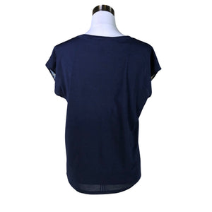Unisex Esprit - Lühikeste käistega pluus, suurus 36 - Sinine (2)
