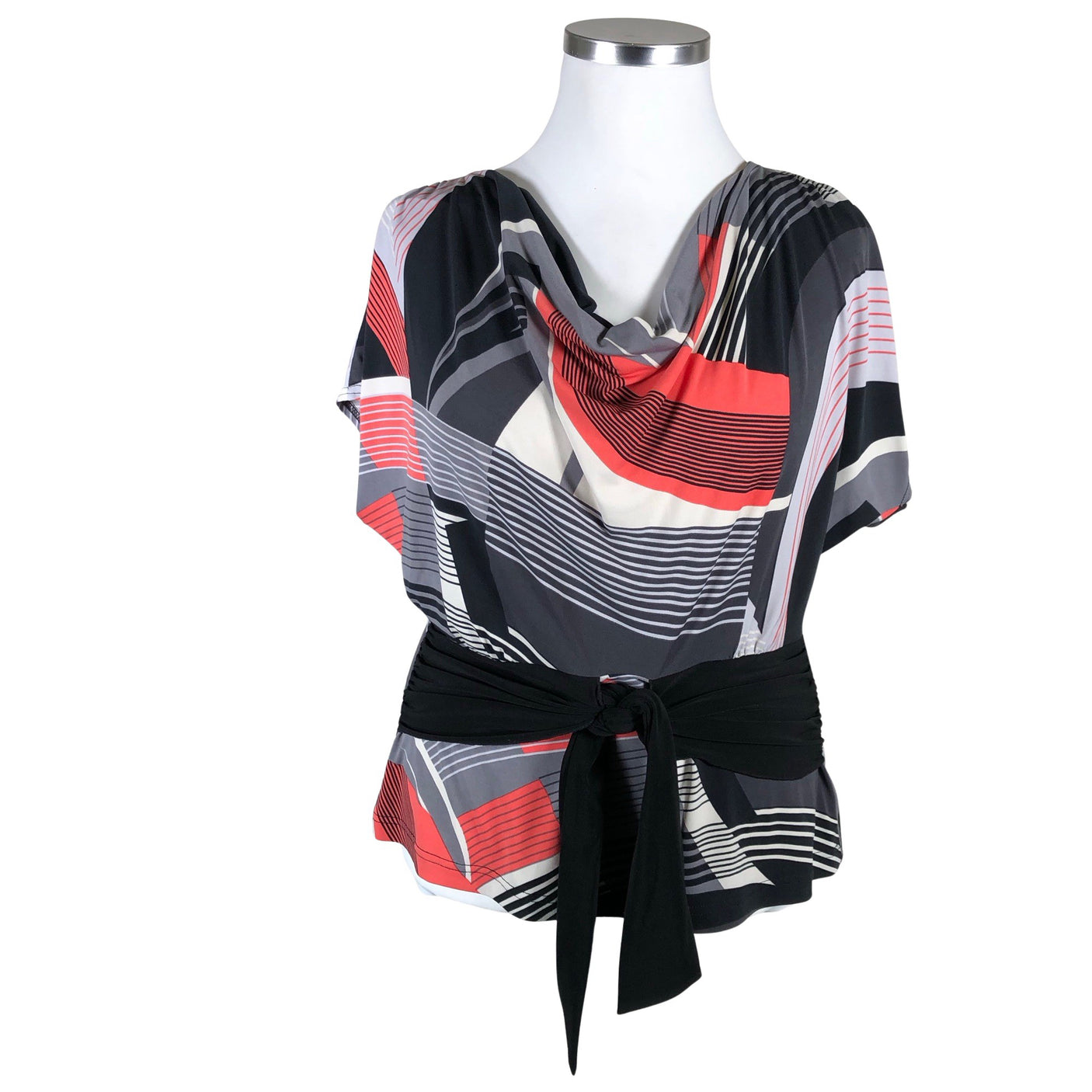 Unisex Tia - Lühikeste käistega pluus, suurus 42 - Hall (1)