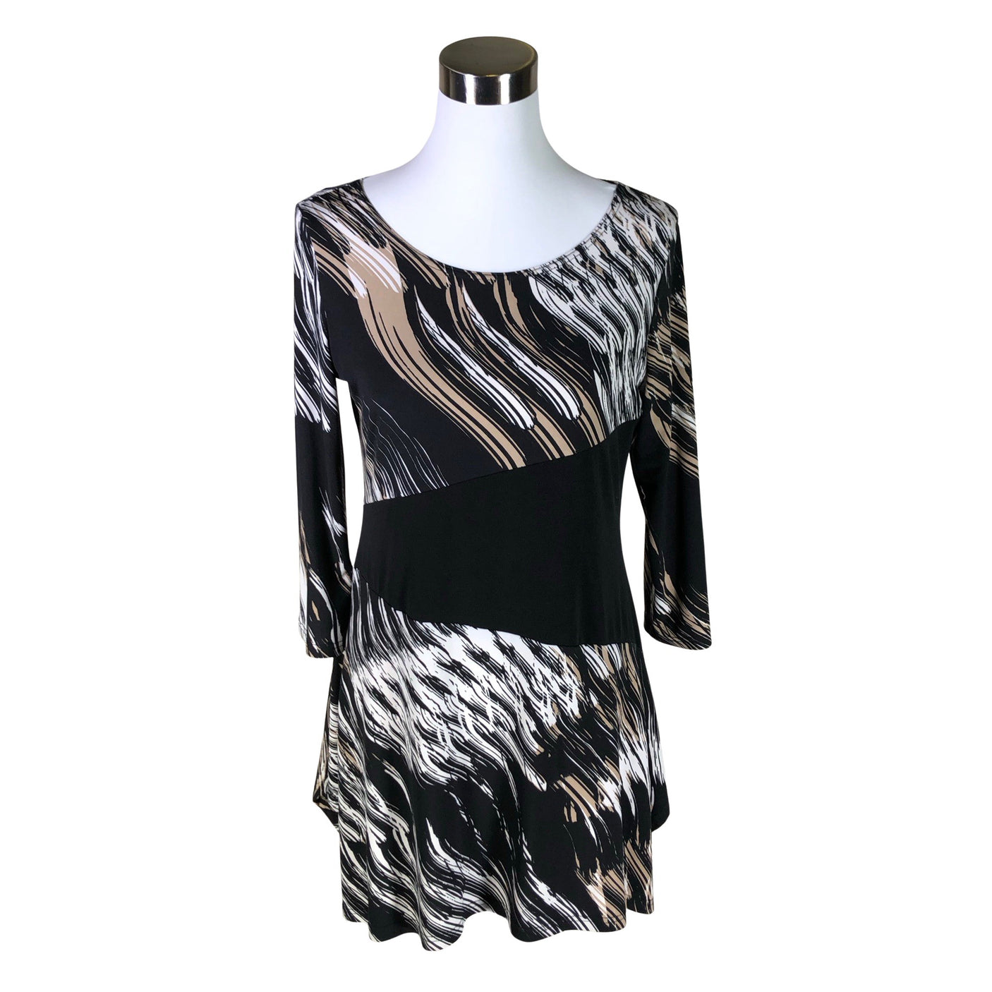 Unisex S.T.I - Trikotaažist tuunika, suurus 40 - Must (1)