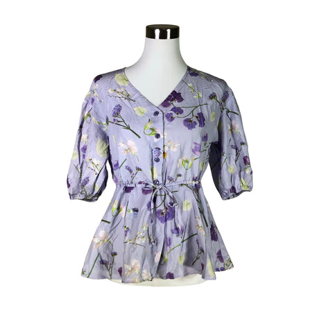 Unisex Uhana Design - Lühikeste käistega pluus, suurus 34 - Lilla ()