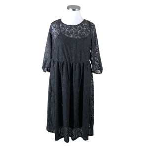 Unisex Zizzi - Mitteveniv kleit, suurus 42 - Must (1)