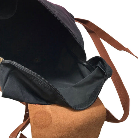 Unisex Longchamp - Seljakott, suurus Midi - Must (2)
