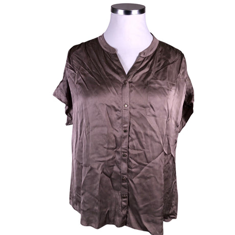 Unisex Gerry Weber - Lühikeste käistega pluus, suurus 46 - Pruun ()