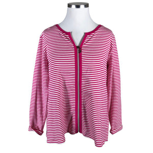 Unisex Ulla Popken - Trikotaažist pluus, suurus 46 - Roosa (1)