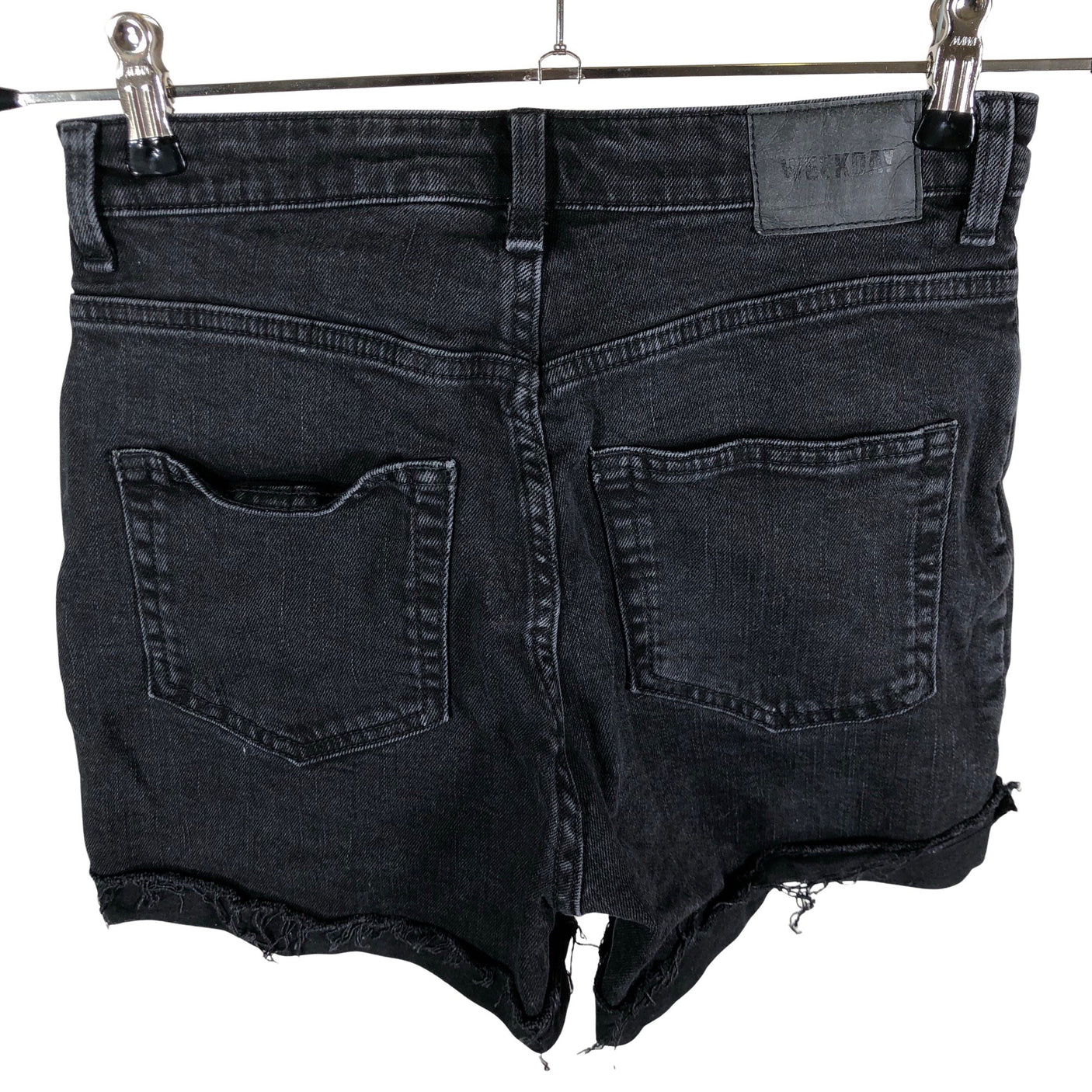 Unisex Weekday - Teksast lühikesed püksid, suurus 36 - Must (2)