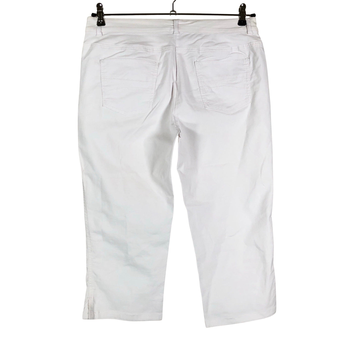 Unisex Steilmann - Mittevenivad poolpikad püksid, suurus 40 - Valge (2)
