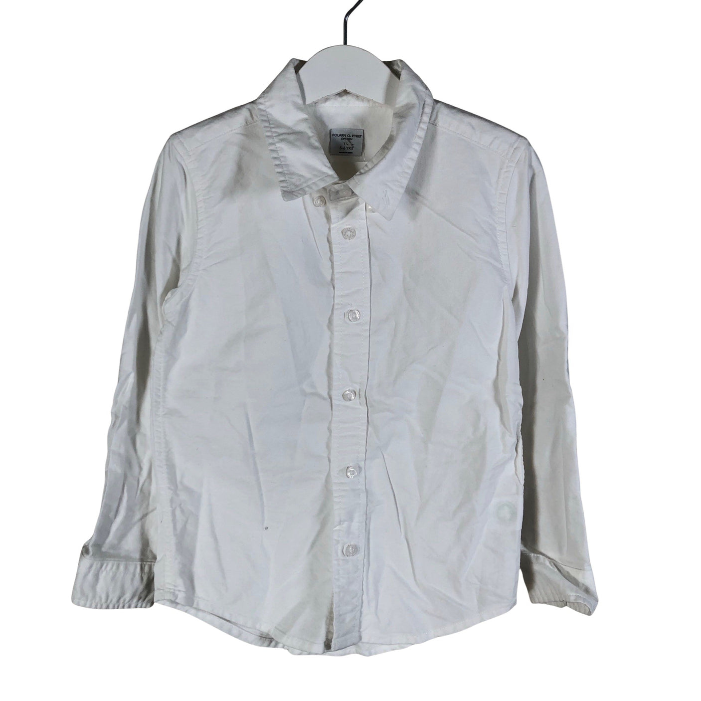 Unisex Polarn O. Pyret - Triiksärk, suurus 110 - 116 - Valge (1)