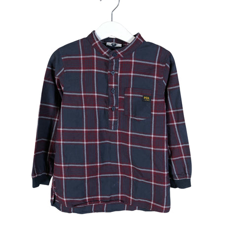 Unisex POMPdeLUX - Triiksärk, suurus 104 - 110 - Veinipunane ()