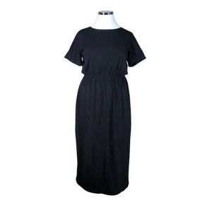 Unisex Puuvillatehdas - Trikotaažist kleit, suurus 42 - Must (1)