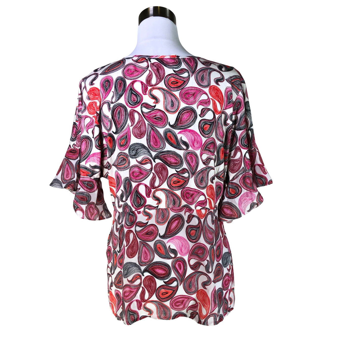 Unisex Max&Co - Lühikeste käistega pluus, suurus 40 - Valge (2)