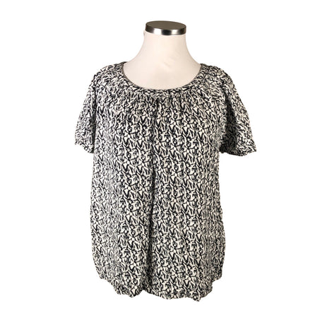 Unisex Zizzi - Lühikeste käistega pluus, suurus 46 - Valge ()