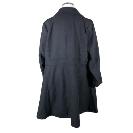Unisex Zizzi - Villane mantel, suurus 50 - Must (2)
