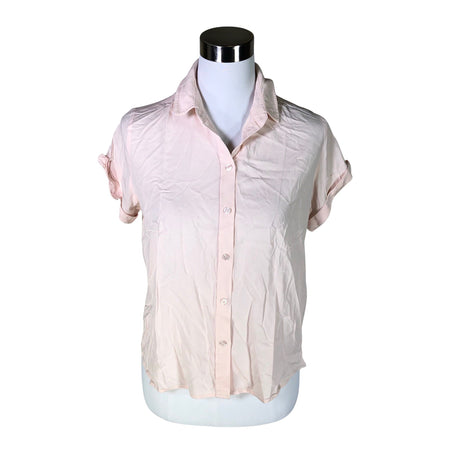 Unisex Samsoe&Samsoe - Lühikeste käistega pluus, suurus 34 - Heleroosa ()