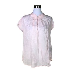 Unisex Sand - Lühikeste käistega pluus, suurus 40 - Heleroosa (1)