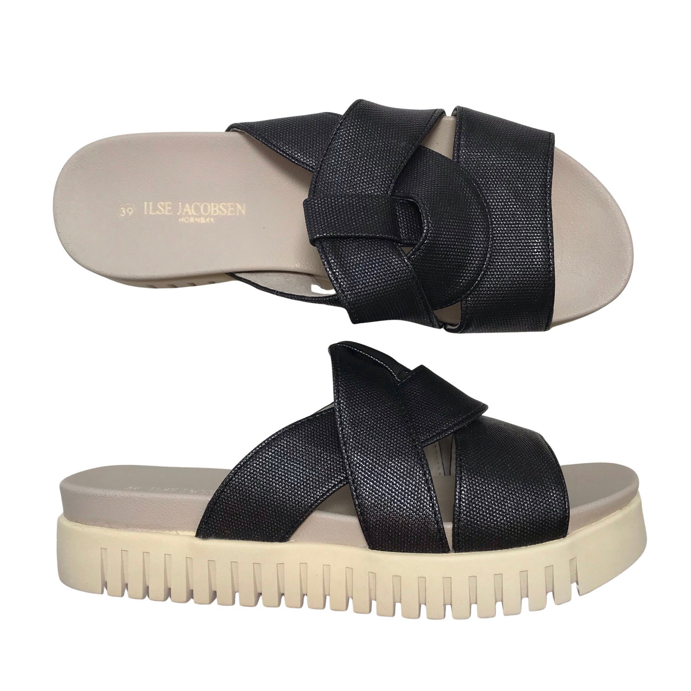 Unisex Ilse Jacobsen - Rihmikud, suurus 39 - Must (1)