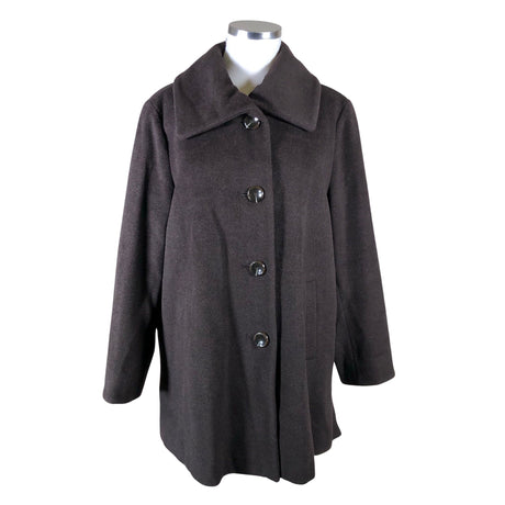 Unisex Dixi Coat - Villane mantel, suurus 46 - Pruun ()