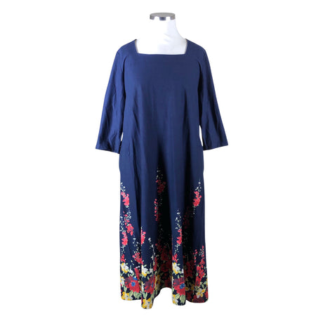 Unisex Ulla Popken - Trikotaažist kleit, suurus 46 - Sinine ()