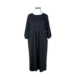 Unisex Puuvillatehdas - Trikotaažist kleit, suurus 42 - Must (1)