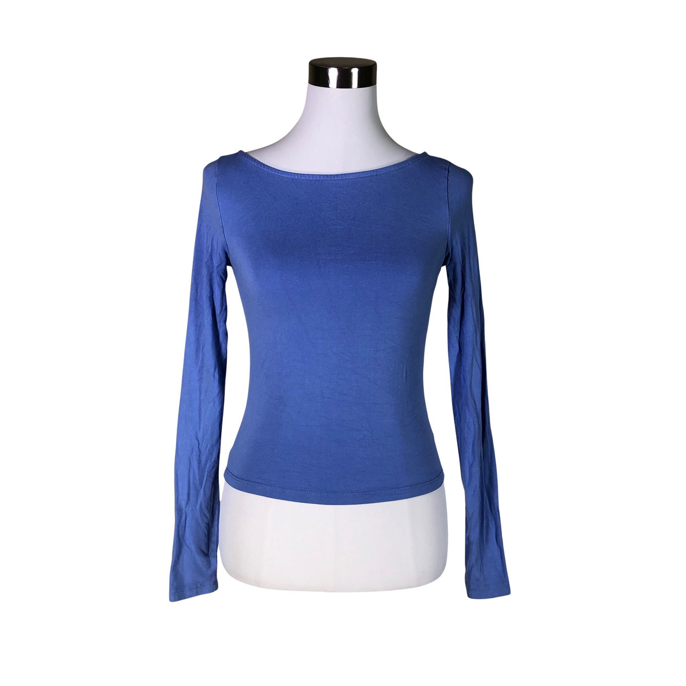 Unisex Na-KD - Trikotaažist pluus, suurus 34 - Helesinine (1)
